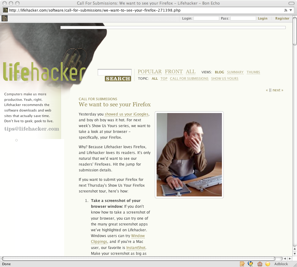 Illustration für Artikel mit dem Titel Zeigen Sie uns Ihren Firefox, Teil 4